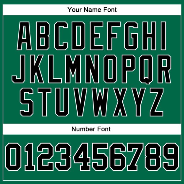 Custom Kelly Green Black-White Authentic Sleeveless Baseball Jersey