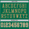 KellyGreen0262-3 Custom Grass Green Old Gold-White Mesh Authentic Throwback Football Jersey
