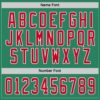 Custom Kelly Green Red-White Hockey Jersey