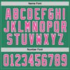 Custom Kelly Green Pink-White Hockey Jersey