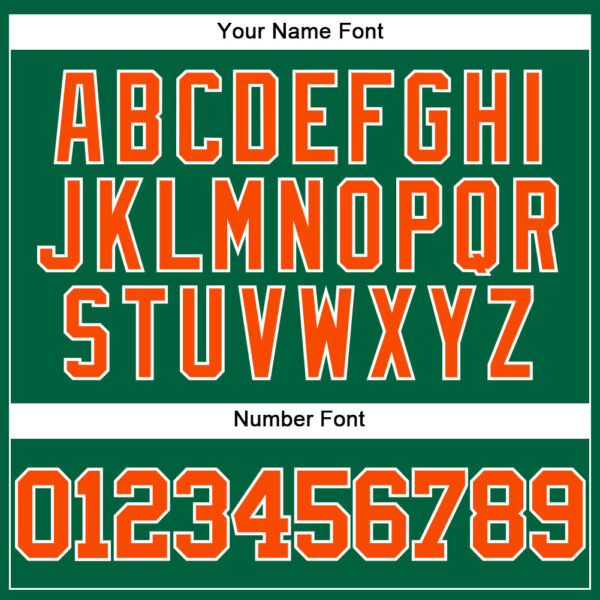 Custom Kelly Green Orange-White Mesh Authentic Throwback Baseball Jersey