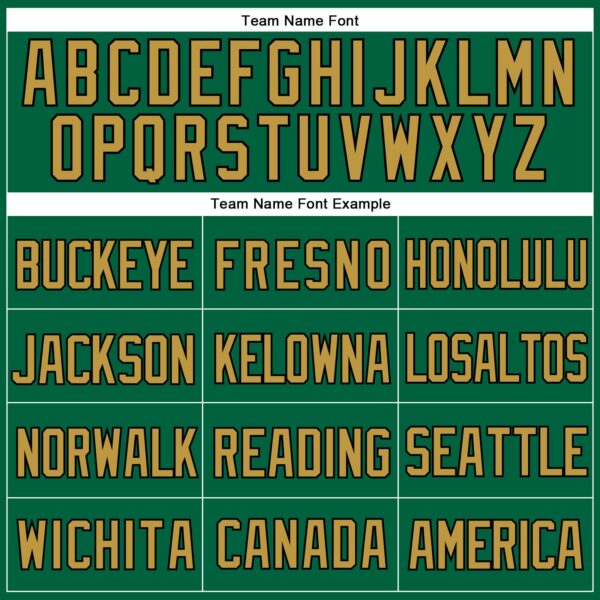 Custom Kelly Green Old Gold-Black Mesh Authentic Throwback Baseball Jersey