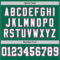 KellyGreen0617-3 Custom Kelly Green White-Pink Mesh Authentic Throwback Football Jersey