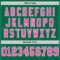 Custom Kelly Green Pink-White Mesh Authentic Throwback Football Jersey