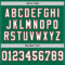 Custom Kelly Green White-Red Mesh Authentic Throwback Football Jersey