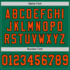 Custom Kelly Green Orange-Black Mesh Authentic Throwback Football Jersey
