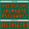 KellyGreen0678-3 Custom Kelly Green Orange-Black Mesh Authentic Throwback Football Jersey