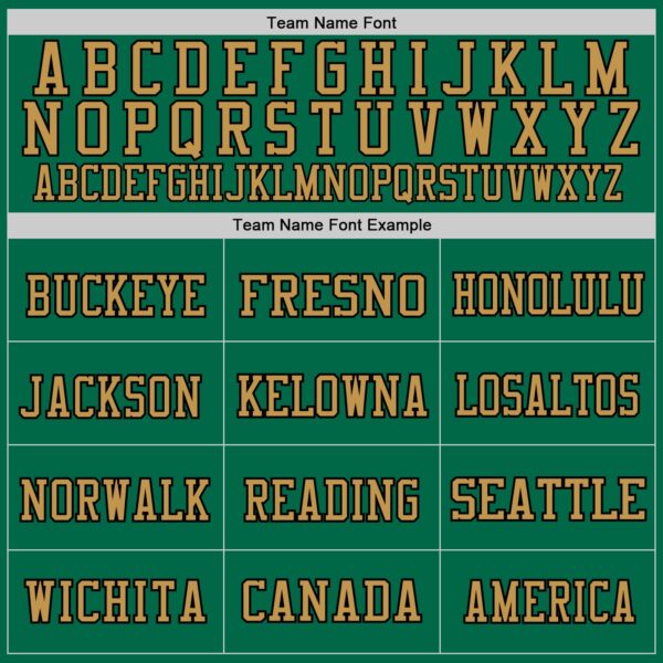 Custom Kelly Green Black-Old Gold Mesh Authentic Throwback Football Jersey