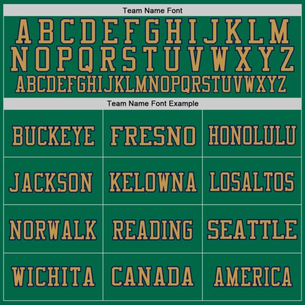 Custom Kelly Green Navy-Old Gold Mesh Authentic Throwback Football Jersey