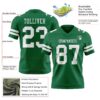 Custom Kelly Green White Authentic Football Jersey