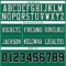 Custom Kelly Green Black-White Authentic Football Jersey