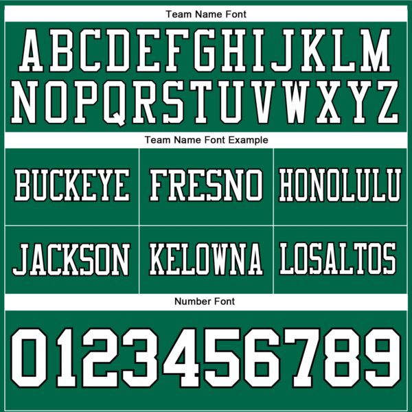 Custom Kelly Green White-Black Authentic Football Jersey