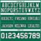 KellyGreen0753-3 Custom Kelly Green White-Black Authentic Football Jersey