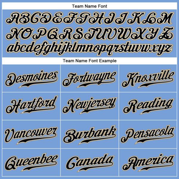 Custom Light Blue White Pinstripe White-Old Gold Authentic Baseball Jersey