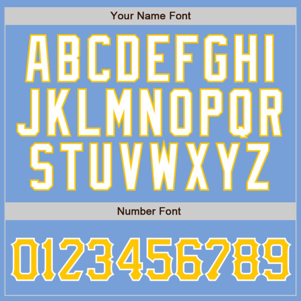 Custom Light Blue Gold Pinstripe Gold-White Authentic Baseball Jersey