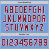 Custom Light Blue Crimson-White Authentic Baseball Jersey