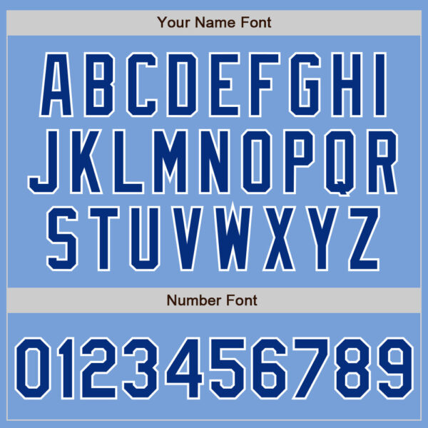 Custom Light Blue Royal-White Authentic Baseball Jersey