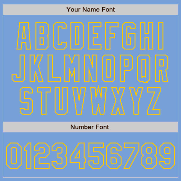 Custom Light Blue Light Blue-Gold Authentic Baseball Jersey