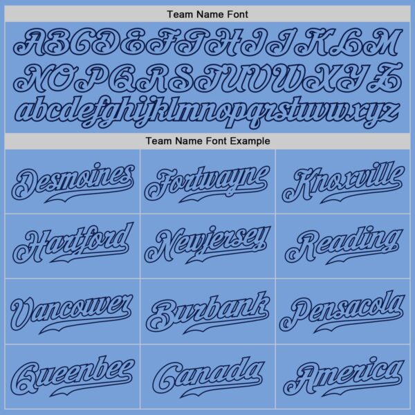 Custom Light Blue Light Blue-Navy Authentic Baseball Jersey