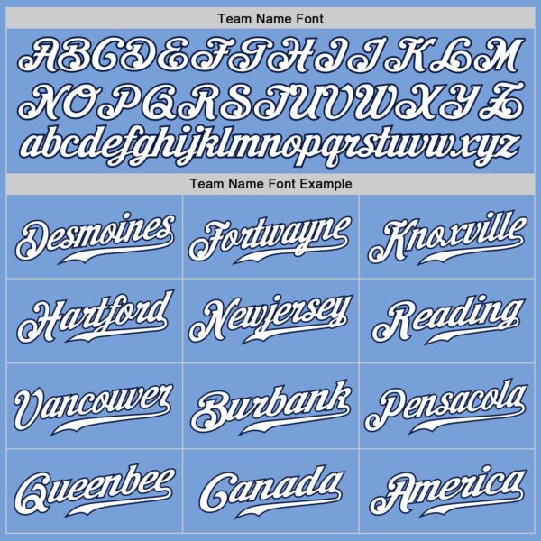 Custom Light Blue White-Navy Authentic Baseball Jersey