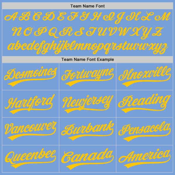 Custom Light Blue Gold Authentic Baseball Jersey