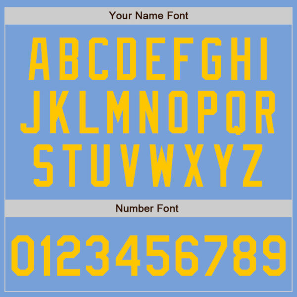 Custom Light Blue Gold Authentic Baseball Jersey