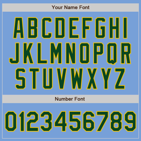 Custom Light Blue Green-Gold Authentic Baseball Jersey