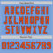 Custom Light Blue Orange-Royal Authentic Baseball Jersey