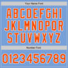 Custom Light Blue Orange-White Authentic Baseball Jersey