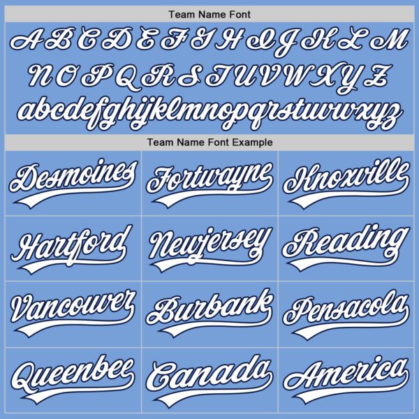 Custom Light Blue White-Navy Authentic Baseball Jersey