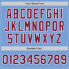 Custom Light Blue Crimson-White Authentic Baseball Jersey