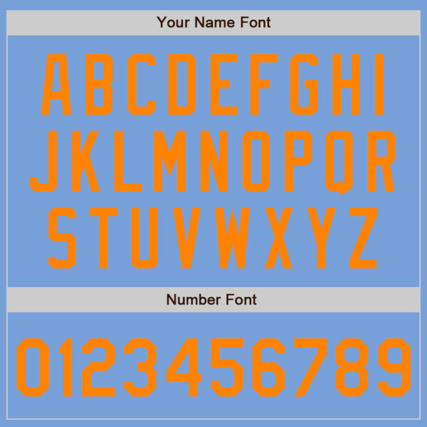 Custom Light Blue Bay Orange Authentic Baseball Jersey