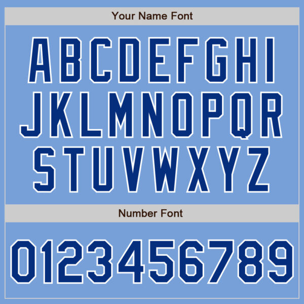 Custom Light Blue White Pinstripe Royal Authentic Baseball Jersey