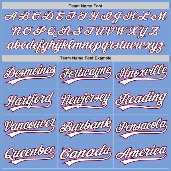 Custom Light Blue White Pinstripe Pink-Black Authentic Baseball Jersey