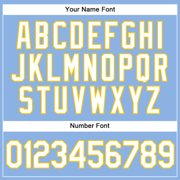 Custom Light Blue White Pinstripe Yellow Authentic Baseball Jersey