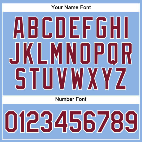 Custom Light Blue White Pinstripe Crimson Authentic Baseball Jersey