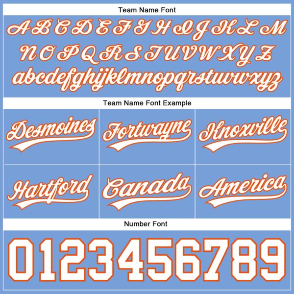 Custom Light Blue White-Orange Authentic Basketball Shorts