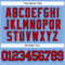 Custom Light Blue Red-Navy Authentic Baseball Jersey