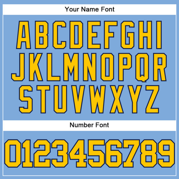 Custom Light Blue Yellow-Navy Authentic Baseball Jersey