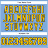 Custom Light Blue Yellow-Black Authentic Baseball Jersey
