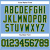 Custom Light Blue Green-Yellow Authentic Baseball Jersey