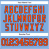 Custom Light Blue Orange-Royal Authentic Baseball Jersey