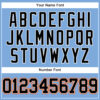Custom Light Blue Black-Orange Authentic Baseball Jersey