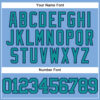 Custom Light Blue Teal-Navy Authentic Baseball Jersey