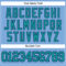 Custom Light Blue Teal-Navy Authentic Baseball Jersey