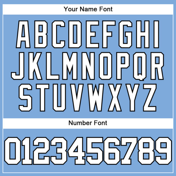 Custom Light Blue White-Black Authentic Baseball Jersey