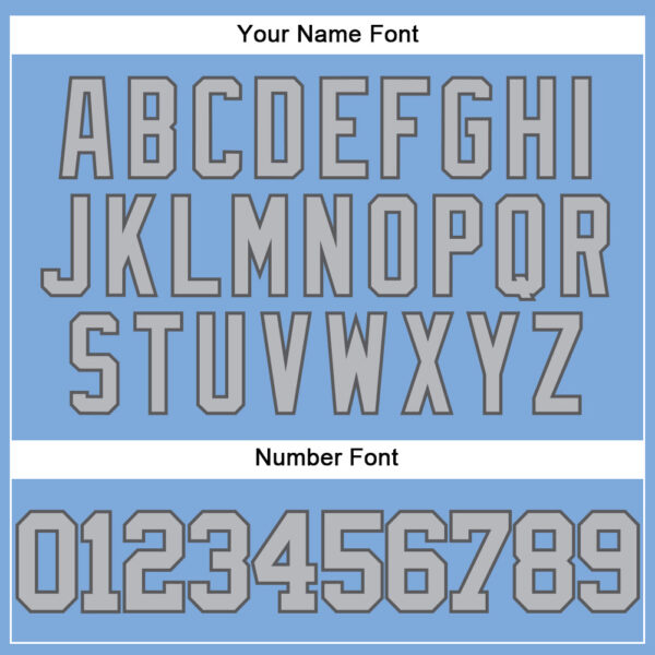 Custom Light Blue Gray-Steel Gray Authentic Baseball Jersey