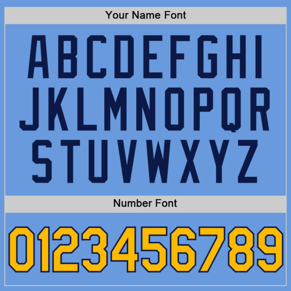 Custom Light Blue Gold-Navy Authentic Throwback Baseball Jersey