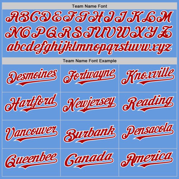 Custom Light Blue Red-White Mesh Authentic Throwback Baseball Jersey