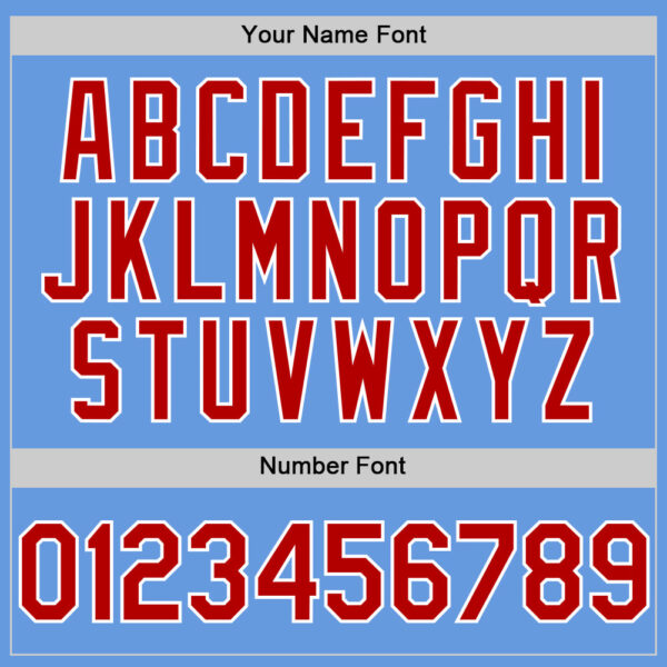 Custom Light Blue Red-White Mesh Authentic Throwback Baseball Jersey